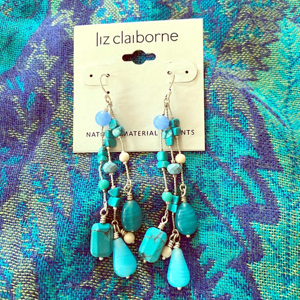 Tourquise earrings - Liz Claiborne